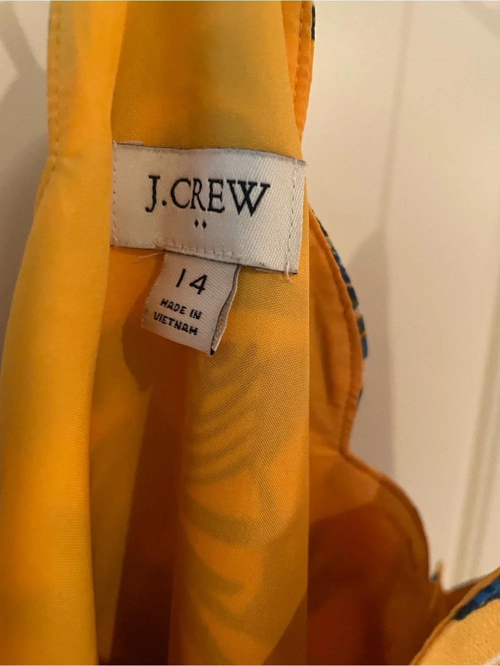 J. Crew Yellow Floral-Print Cami